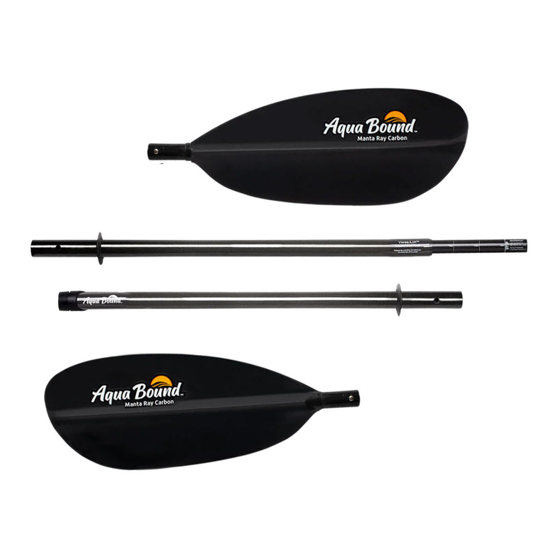 Load image into Gallery viewer, Aqua Bound Manta Ray Carbon Doppelpaddel (4-teilig)
