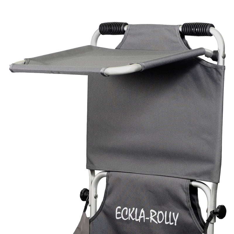 Lade das Bild in Galerie -Viewer, Eckla Beach Rolly Sonnenschutzdach mit Nackenschutz in grau