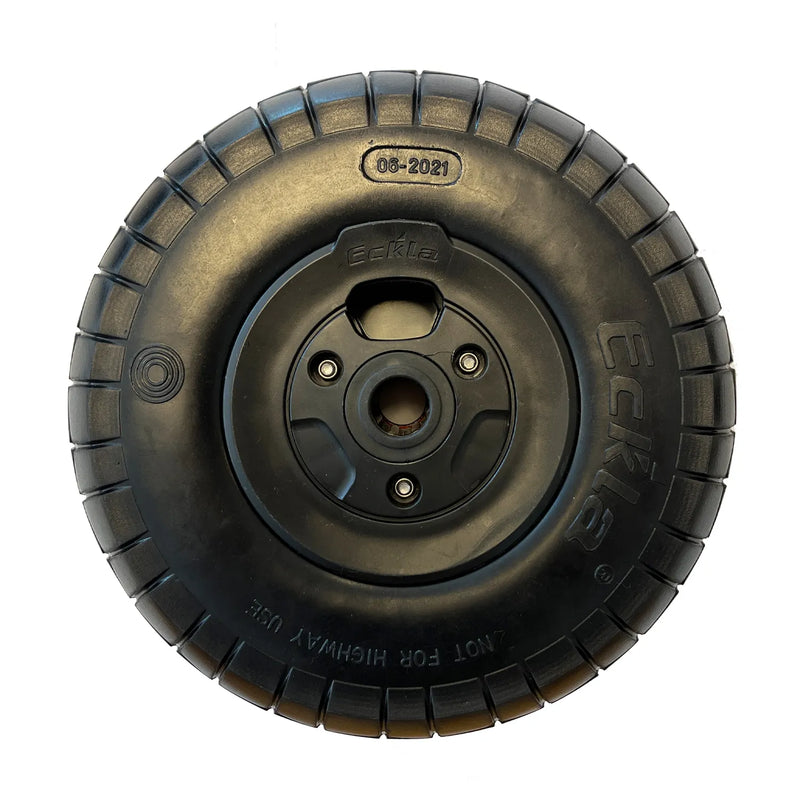 Cargue la imagen en el visor de la galería, Eckla Rad pannensicher 260 mm mit Rollenlager in schwarz