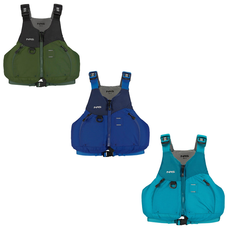 Lade das Bild in Galerie -Viewer, NRS Ambient Schwimmweste in hellblau, blau und dunkelgrün