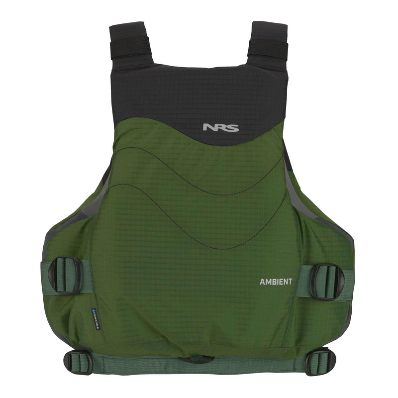 Lade das Bild in Galerie -Viewer, NRS Ambient Schwimmweste in dunkelgrün von hinten