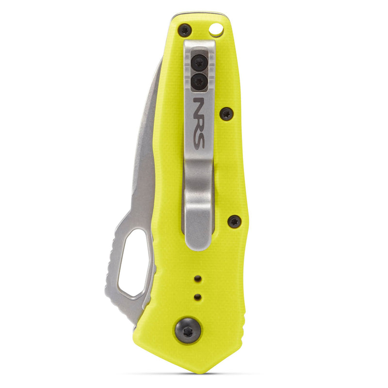 Load image into Gallery viewer, NRS Photic Knife Kajakmesser in gelb geschlossen