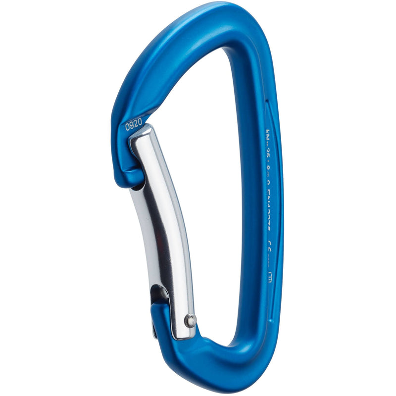 Cargue la imagen en el visor de la galería, NRS Sliq Bent Gate Karabiner in blau