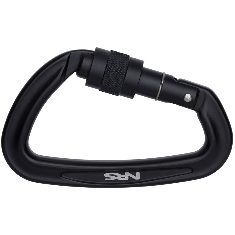 Laad de foto op in Galerie -Viewer, NRS Sliq Screw Lock Karabiner in schwarz geschlossen