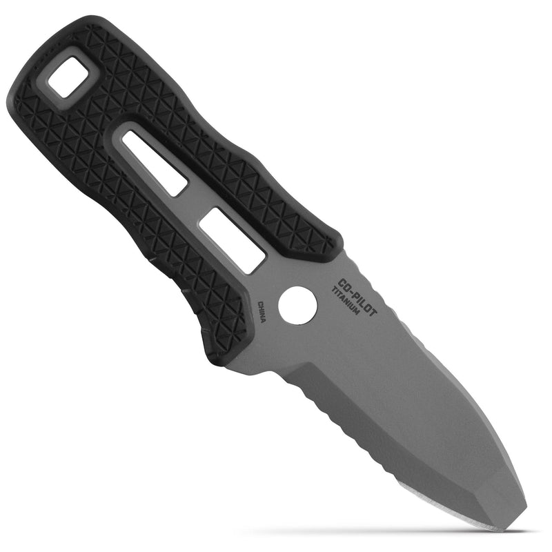 Cargue la imagen en el visor de la galería, NRS Titanium Co-Pilot Knife Kajakmesser Rückseite