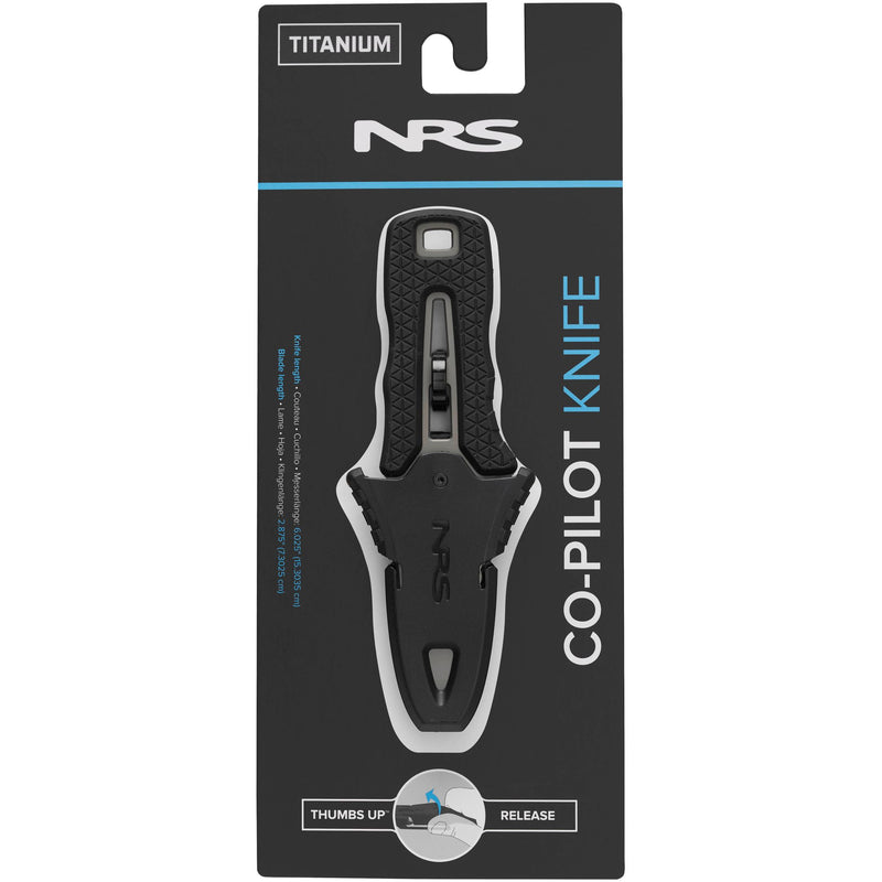 Cargue la imagen en el visor de la galería, NRS Titanium Co-Pilot Knife Kajakmesser in Verpackung