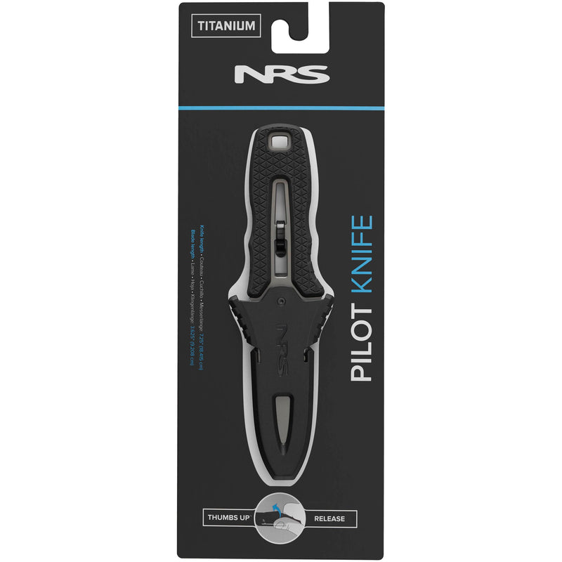 Load image into Gallery viewer, NRS Titanium Pilot Knife Kajakmesser in Verpackung