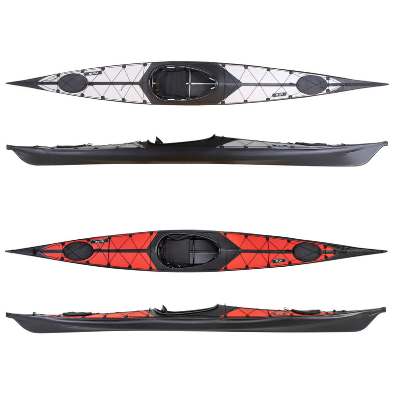 Lade das Bild in Galerie -Viewer, Nortik Argo 1 Faltboot in grau und rot