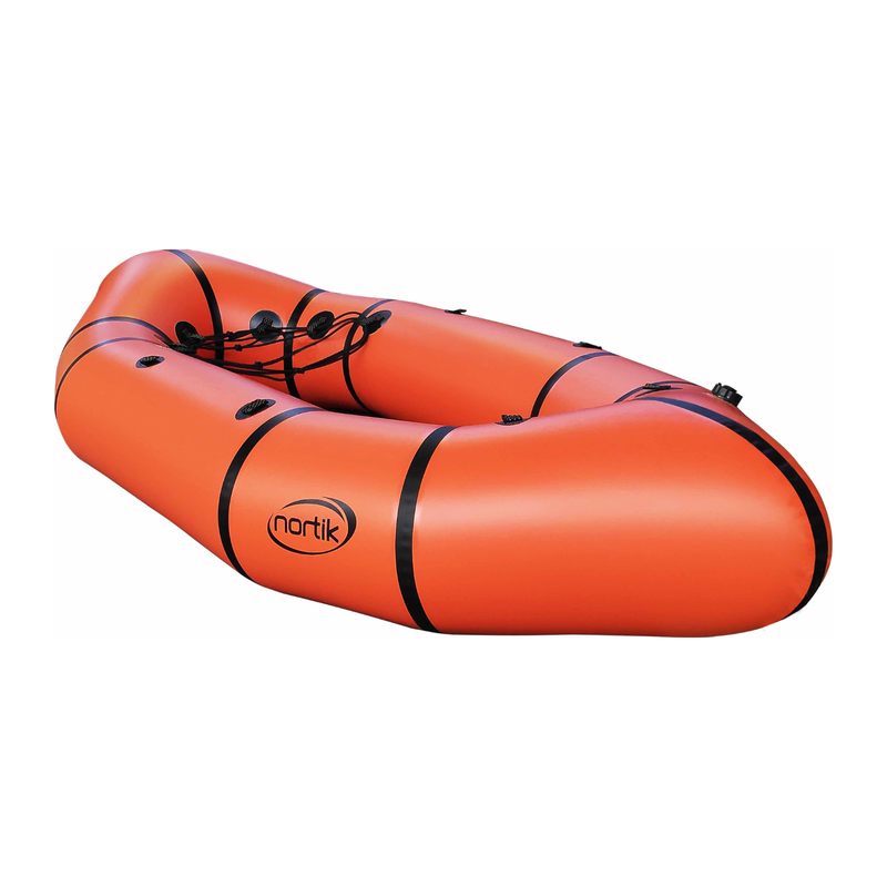 Töltse be a képet a galérianézegetőbe, Nortik CityRaft Packraft in orange von vorne