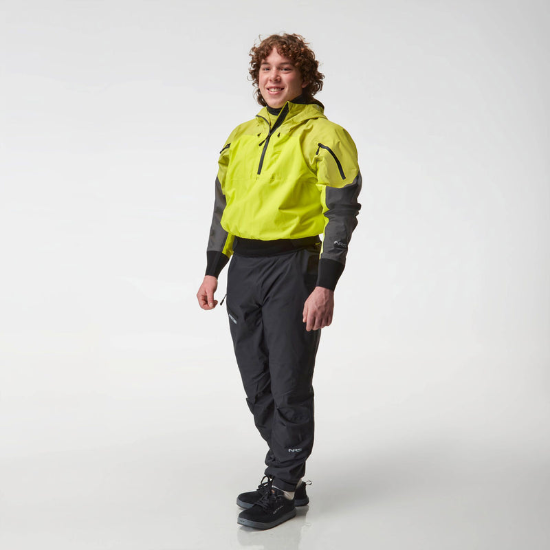 Laad de foto op in Galerie -Viewer, NRS Riptide Paddeljacke (Modell 2025) in citrus getragen