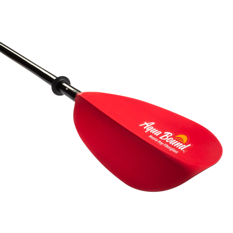 Lade das Bild in Galerie -Viewer, Aqua Bound Manta Ray Fiberglas Doppelpaddel Paddelblatt in rot
