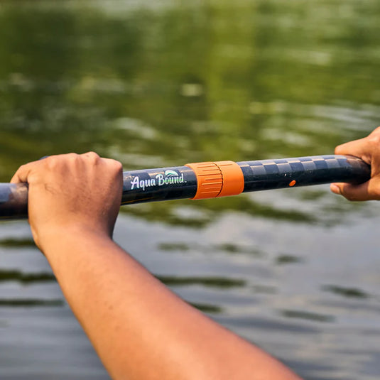 AquaBound Tango Fiberglas Doppelpaddel Detailansicht Verschränkungsring