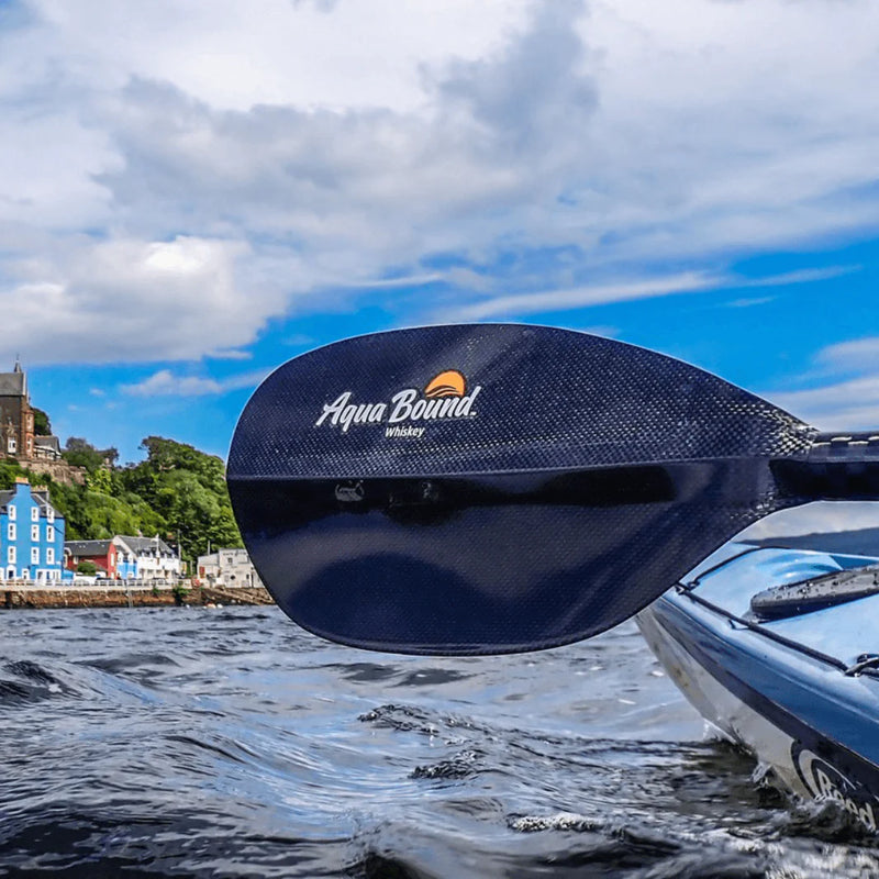 Lade das Bild in Galerie -Viewer, Aqua Bound Whiskey Carbon Doppelpaddel Paddelblatt

