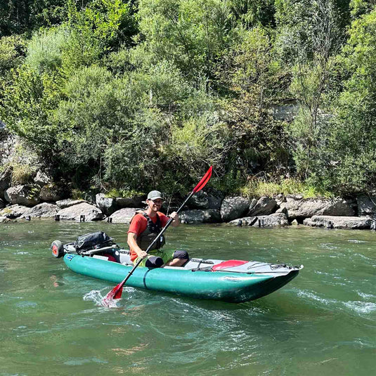 Gumotex Palava in grün im Einsatz