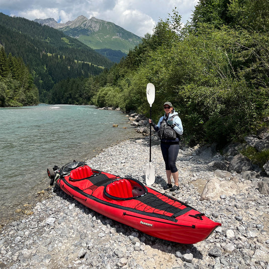 Gumotex Seawave mit NRS Tor und Grabner Hochdrucksitz