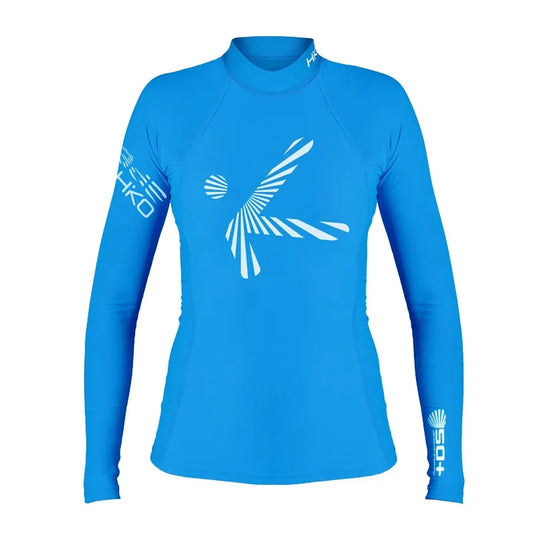 Hiko Shade Plush Funktionsshirt Frauen Langarm in Blau