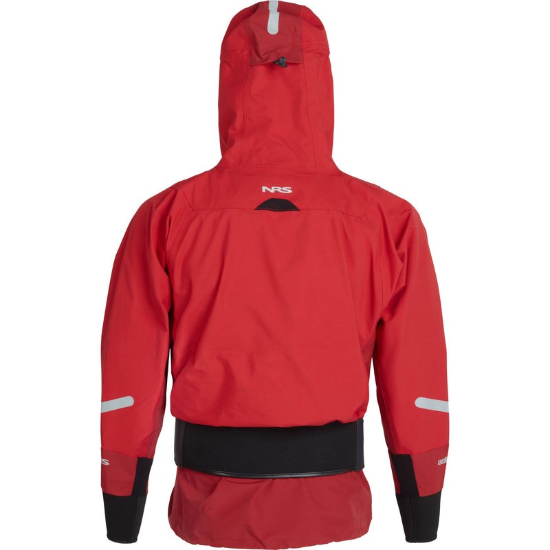 Load image into Gallery viewer, NRS Orion Trockenjacke Herren in rot von hinten
