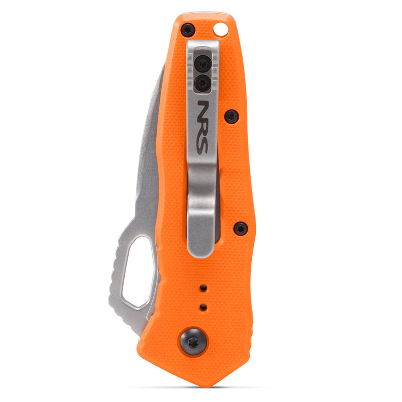 Load image into Gallery viewer, NRS Photic Knife Kajakmesser in orange geschlossen
