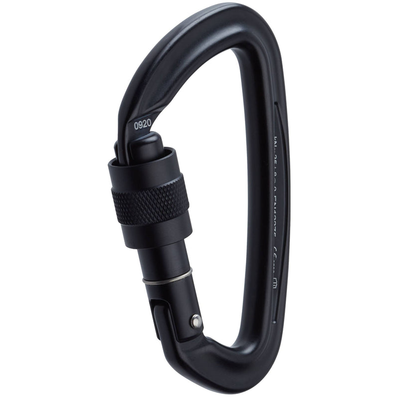 Load image into Gallery viewer, NRS Sliq Screw Lock Karabiner in schwarz
