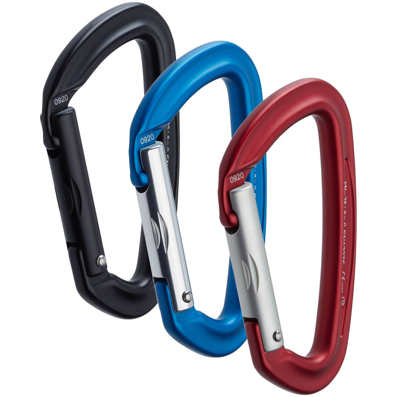 Lade das Bild in Galerie -Viewer, NRS Sliq Straight Gate Karabiner in schwarz, rot und blau
