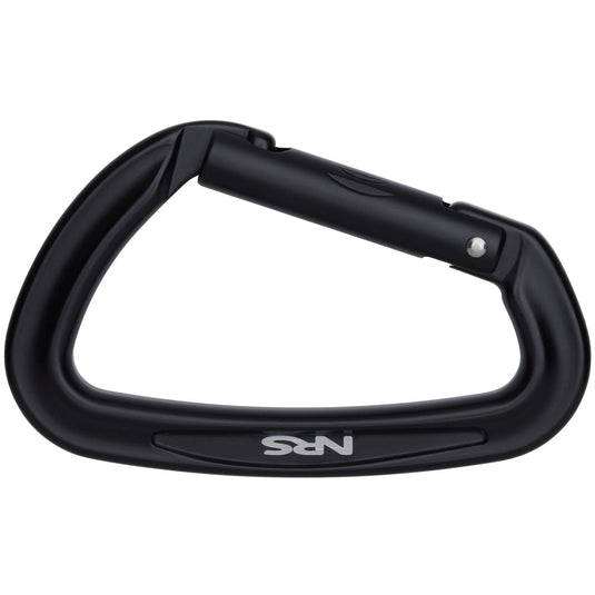 NRS Sliq Straight Gate Karabiner in schwarz geschlossen