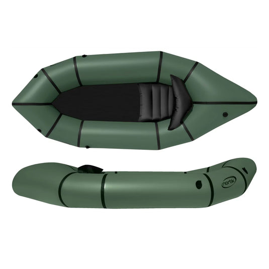 Nortik TrekRaft Packraft ohne Verdeck in dunkelgrün
