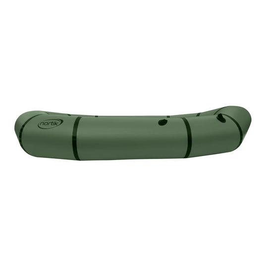 Nortik LightRaft Packraft in dunkelgrün Seitenansicht
