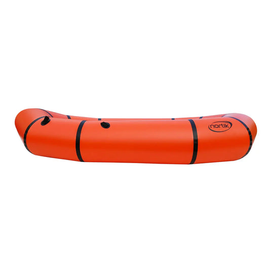 Nortik LightRaft Packraft in orange Seitenansicht