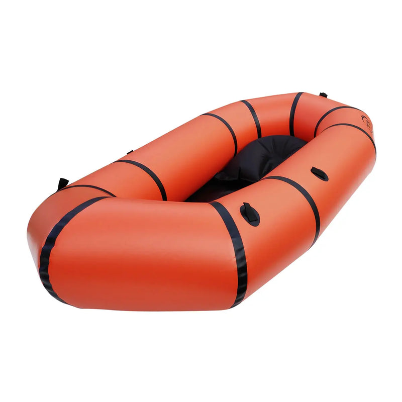 Load image into Gallery viewer, Nortik LightRaft Packraft in orange von vorne

