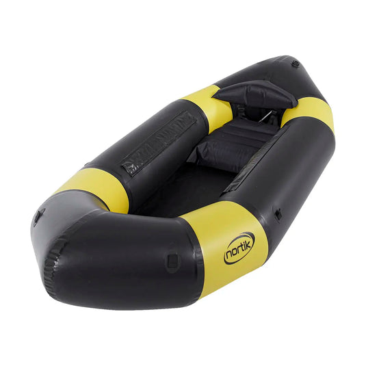 Nortik TrekRaft Expedition Packraft ohne Verdeck in schwarz-gelb